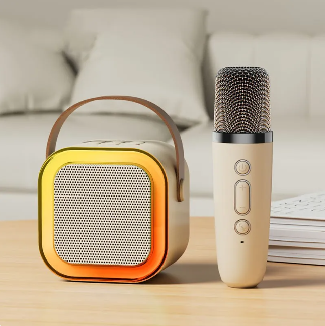 Professional Wireless Bluetooth Audio Speaker & Dual-Microphone Karaoke Suite