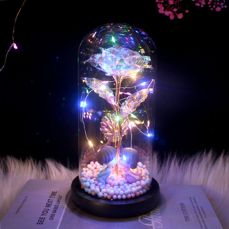 Legacy Love🔐 Preserved Forever Rose LED Night Light in Glass Dome