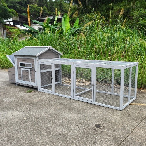 118" Professional Outdoor Wooden Hen Coop & Poultry Cage