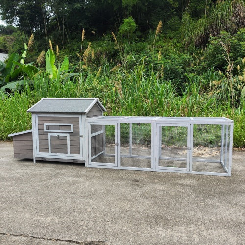 118" Professional Outdoor Wooden Hen Coop & Poultry Cage