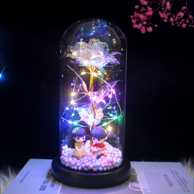 Legacy Love🔐 Preserved Forever Rose LED Night Light in Glass Dome