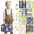 The Helpful Hubs 8-in-1 Montessori Toddler Sensory Busy Board Travel Bag