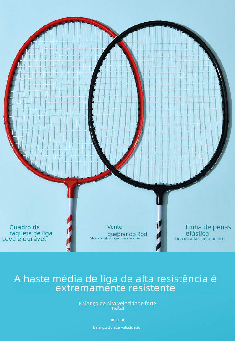 Premium Pro-Grip Badminton Racket Set