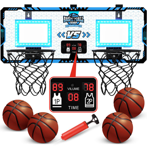 2-Player Over-the-Door Basketball Arcade with Electronic Scoreboard