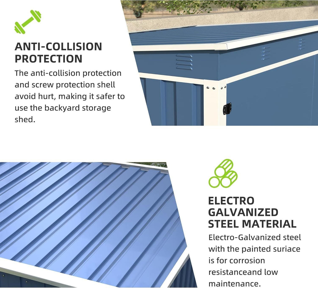 Professional 3ft x 3ft Galvanized Steel Outdoor Utility Storage Suite