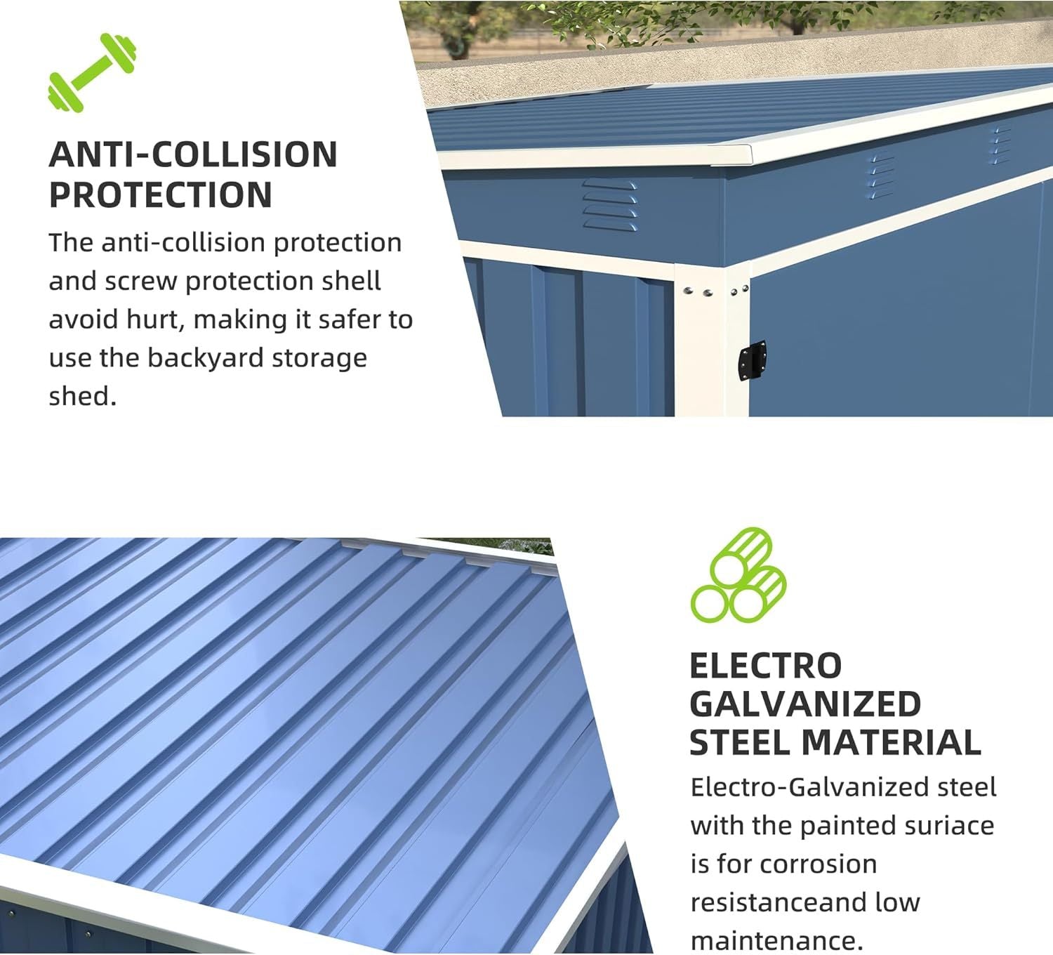 Professional 3ft x 3ft Galvanized Steel Outdoor Utility Storage Suite