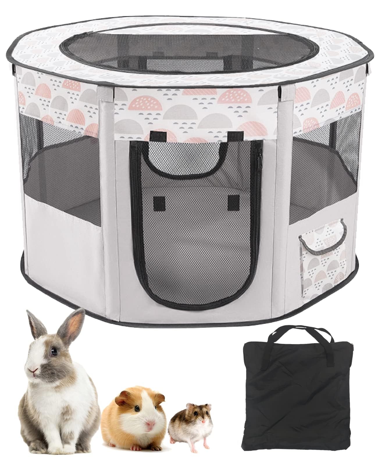 BNOSDM Portable Small Pet Playpen & Exercise Tent