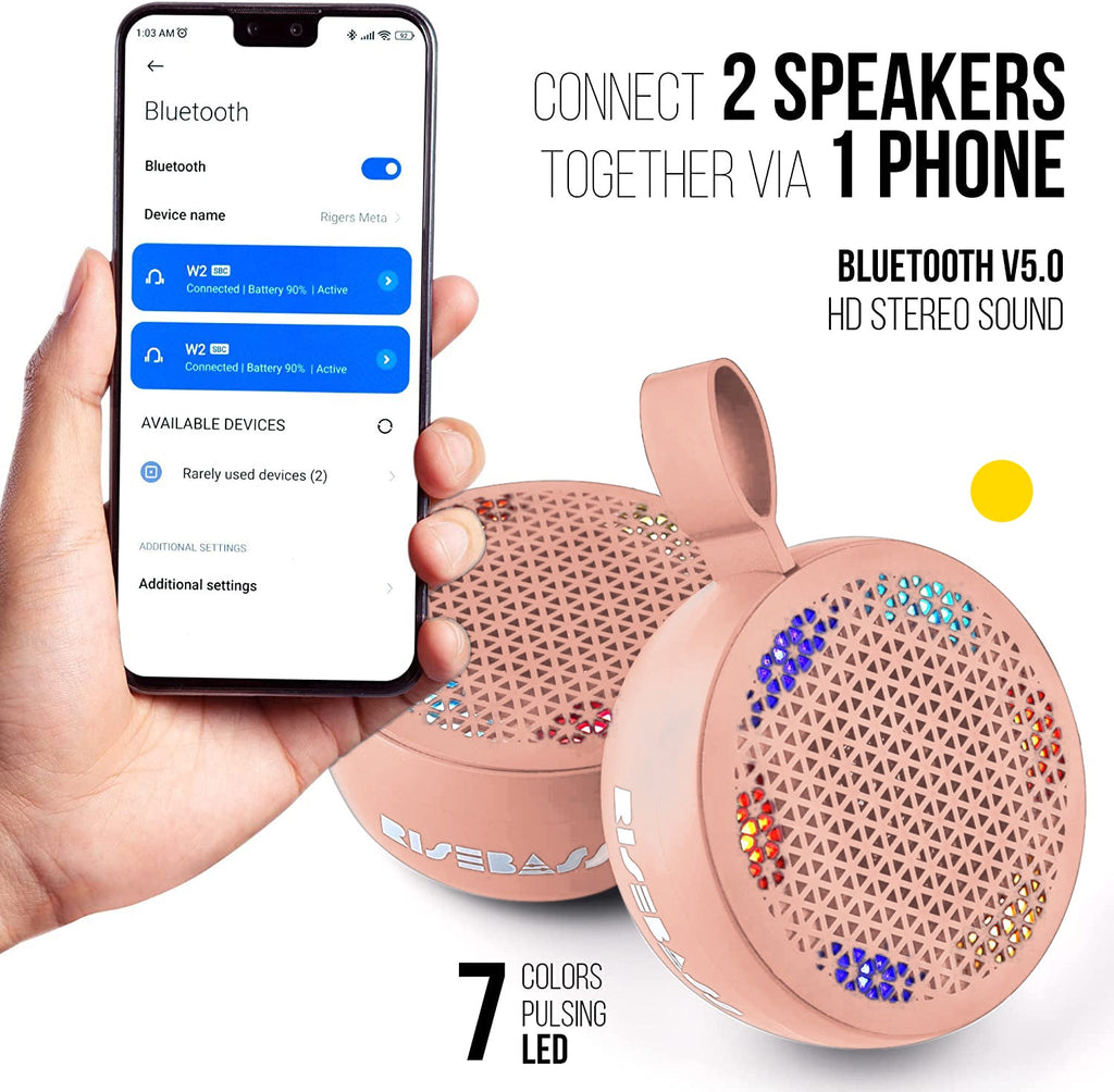 Secure-IT🔐 RISEBASS Professional Water Resistant Bluetooth Speaker & TWS Audio Suite