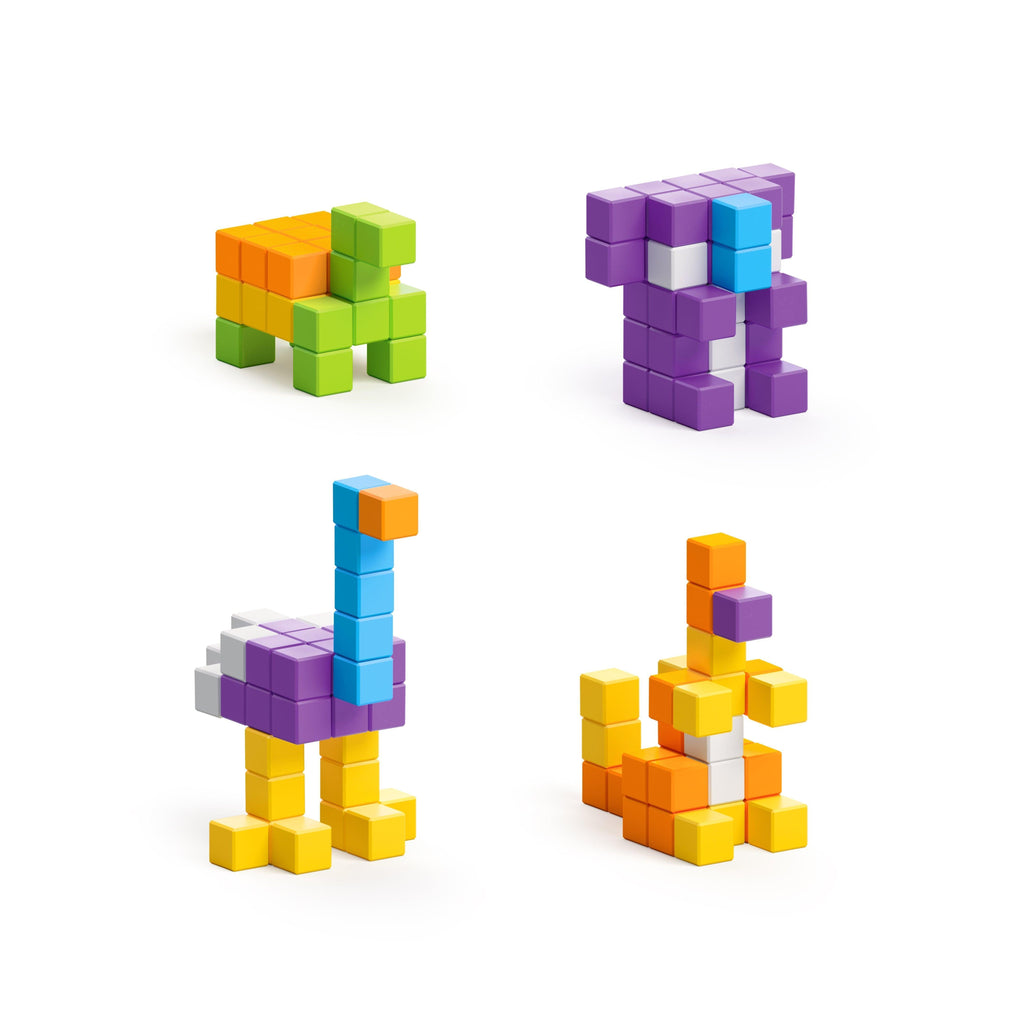 PIXEL-ART STEM BUILDING KIT (SAFARI EDITION).