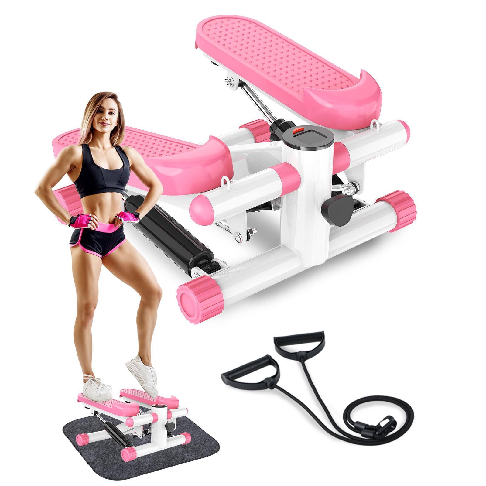 Pink Professional Mini Twist Stepper & Full-Body Resistance Suite