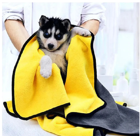 Plus-Sized Extra-Absorbent Professional Pet Bath Towel