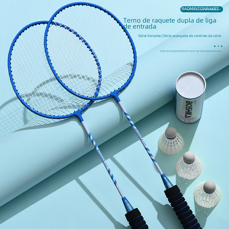 Premium Pro-Grip Badminton Racket Set