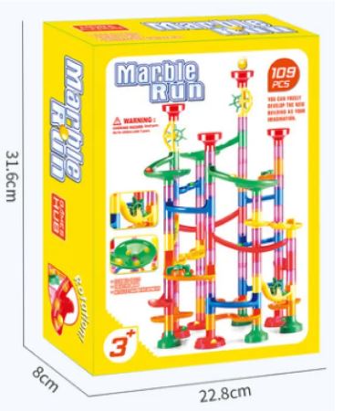 Modular STEM Marble Run Building Blocks