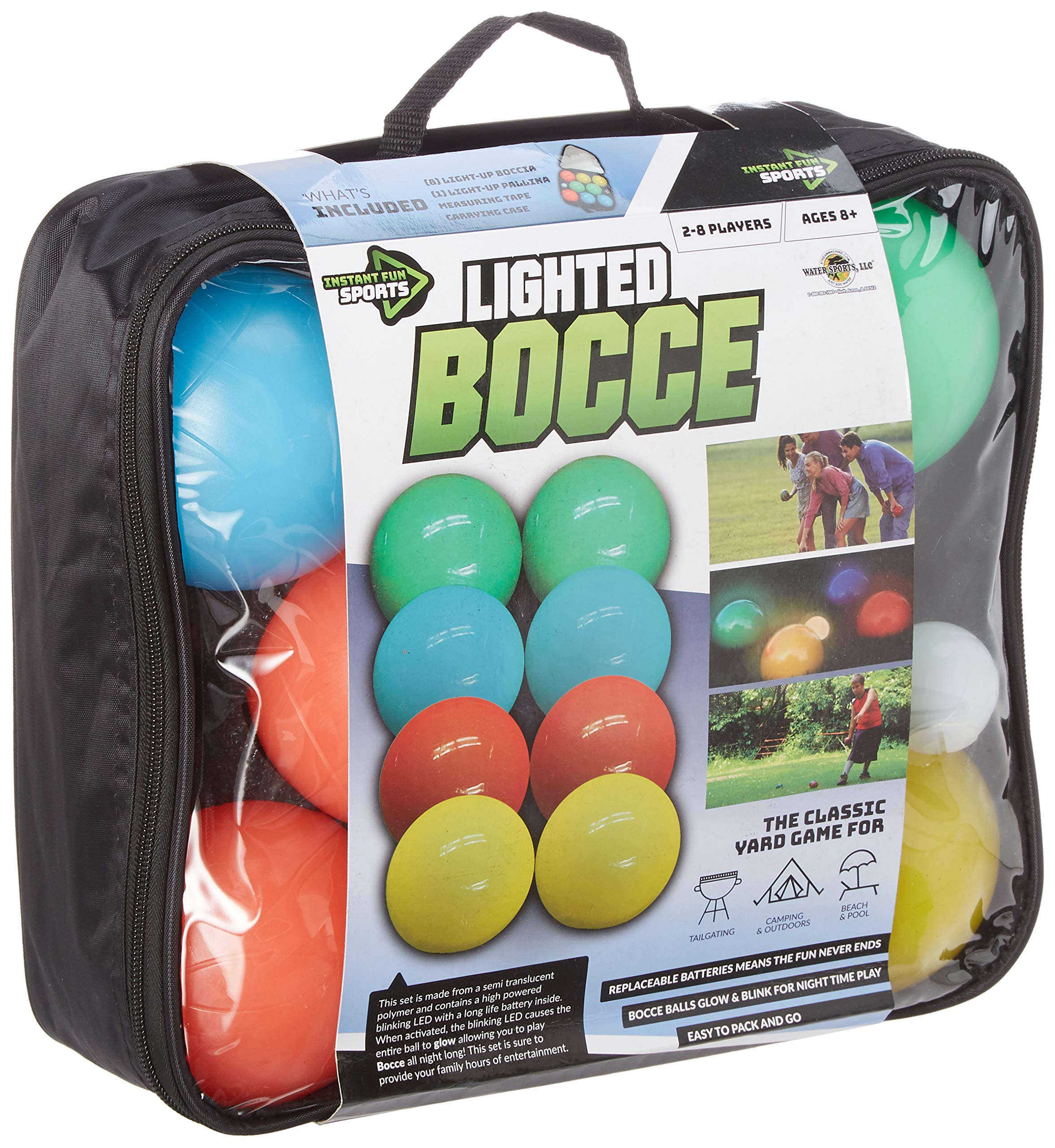 Lighted Glow-in-the-Dark Bocce Ball Set