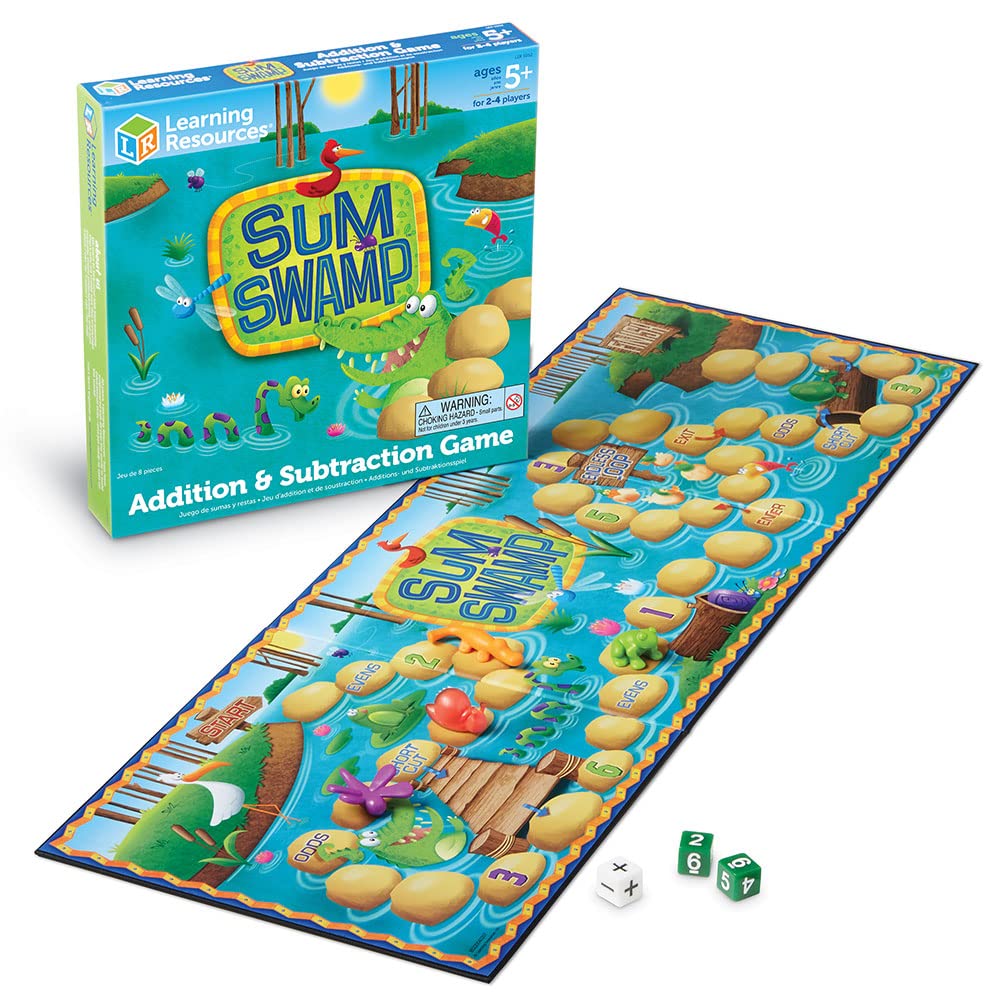 Sum Swamp: Addition & Subtraction Adventure Board Game