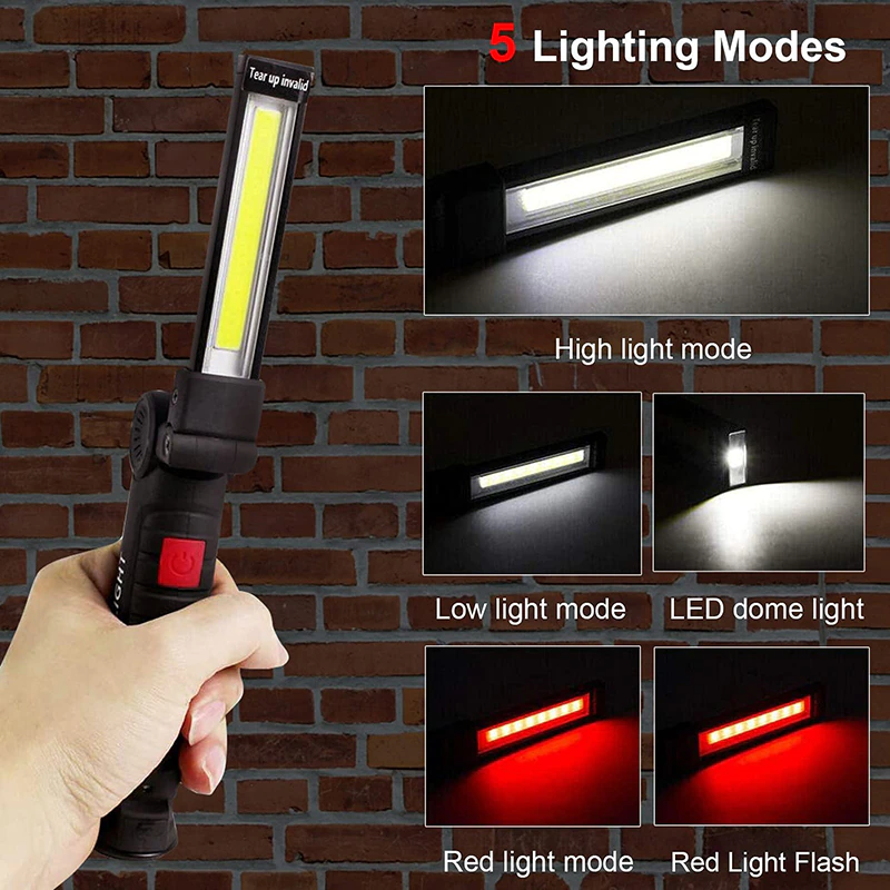Professional Magnetic 360° Rechargeable LED COB Work Light Suite
