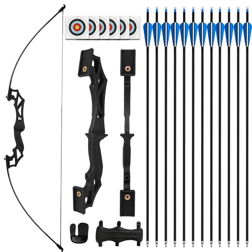 REAWOW Professional 51-inch Takedown Recurve Bow & Arrow Suite