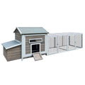118" Professional Outdoor Wooden Hen Coop & Poultry Cage