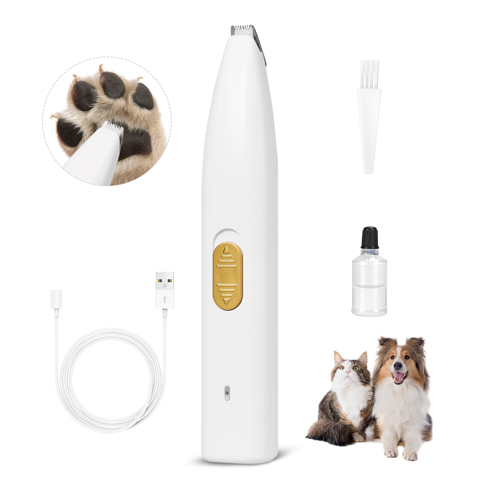 Professional Ultra-Quiet Precision Mini-Trimmer for Sensitive Areas