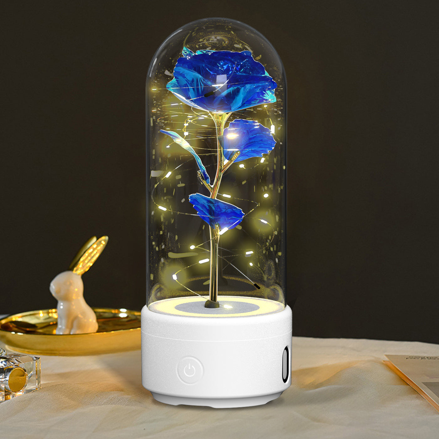 2-in-1 Legacy Love Bluetooth Speaker & LED Forever Rose Suite