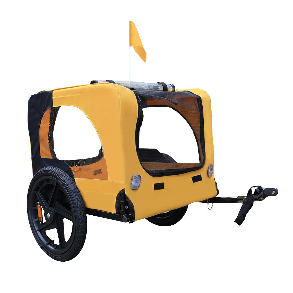 2-in-1 Heavy-Duty Foldable Pet Stroller & Bicycle Trailer