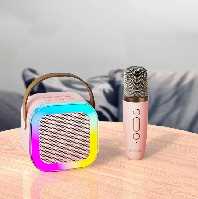 Professional Wireless Bluetooth Audio Speaker & Dual-Microphone Karaoke Suite