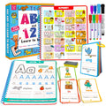 Home Schooling Essential: Premium Reusable Dry-Erase Tracing Workbook & Sight Word Set