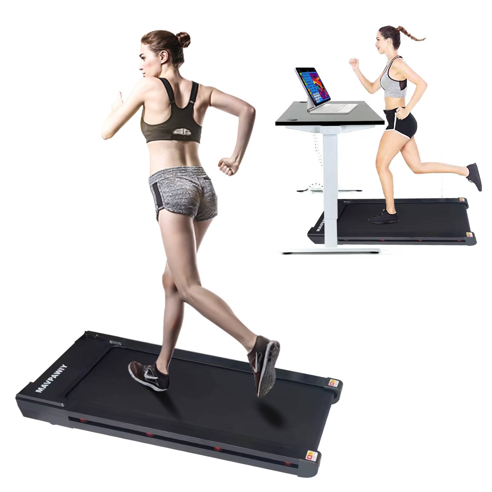 Work-Flow' 2.25HP Silent Under-Desk Walking Pad