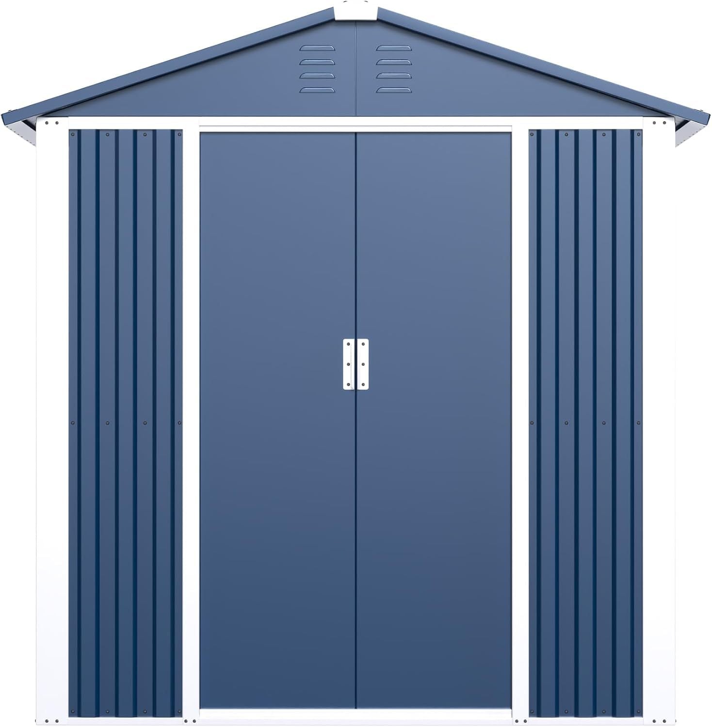 Professional 5.3ft x 4ft Double-Sloping Roof Metal Utility Storage Suite