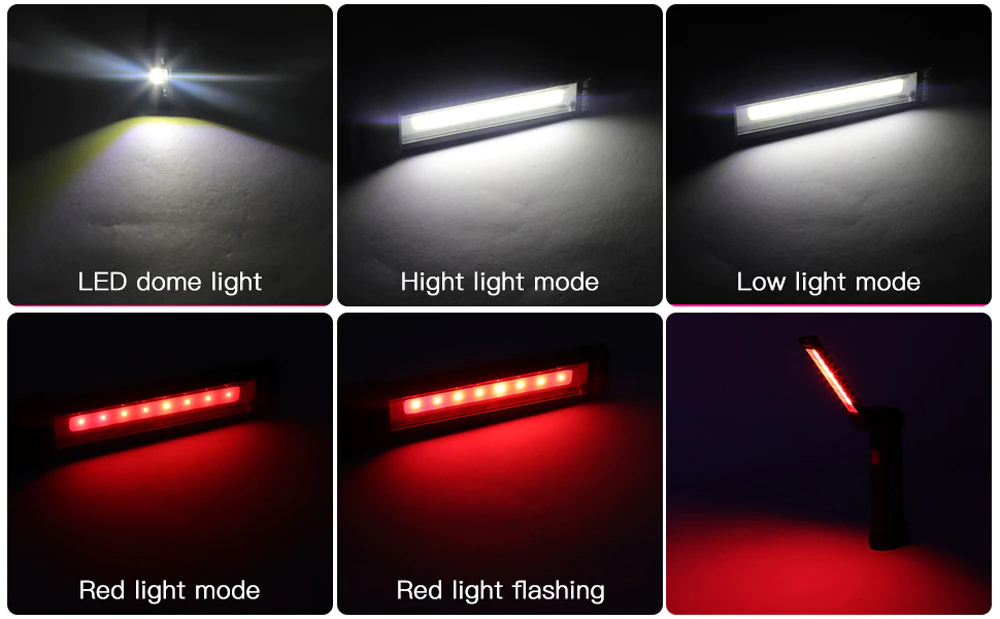 Professional Magnetic 360° Rechargeable LED COB Work Light Suite