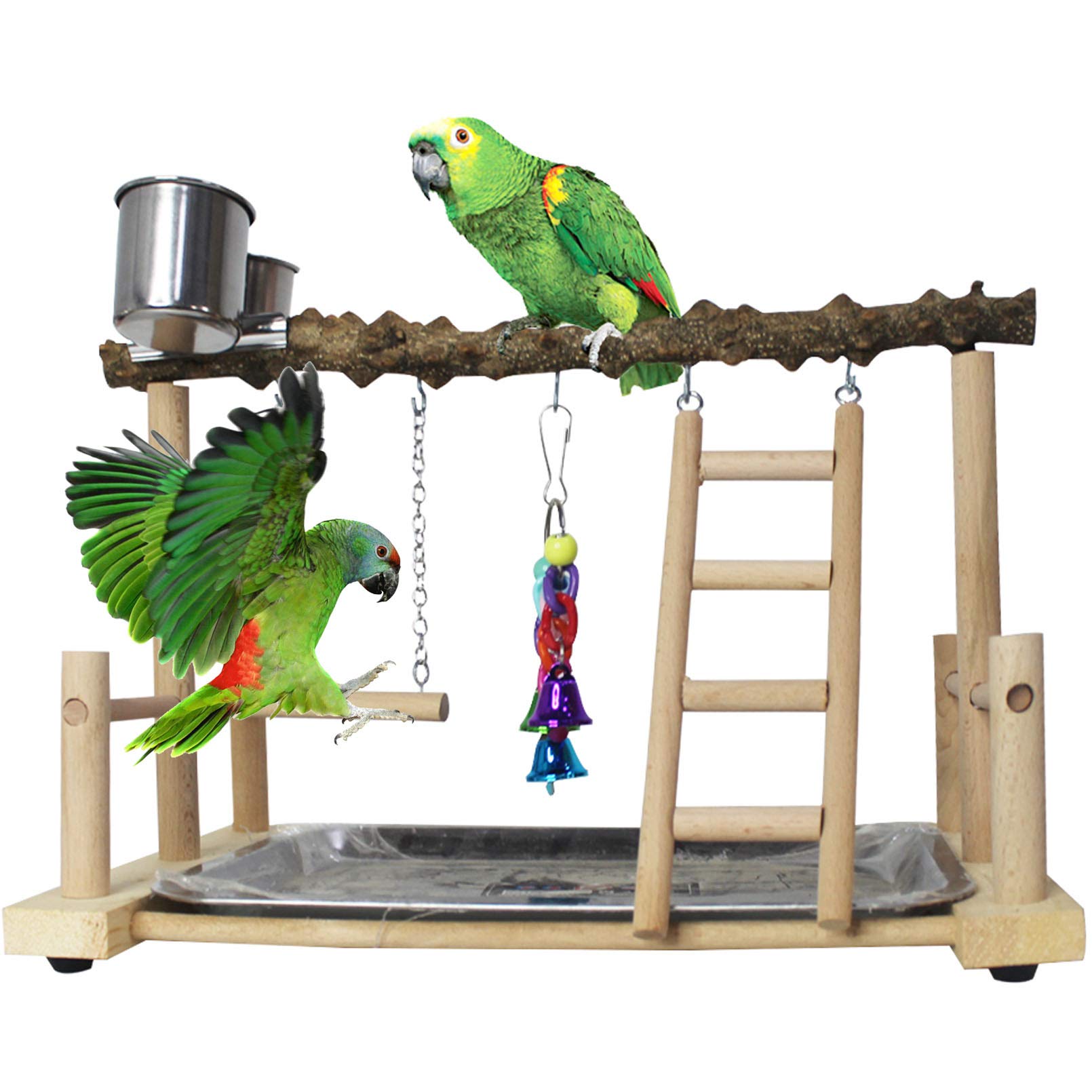 PINVNBY Deluxe Avian Play Gym & Activity Center