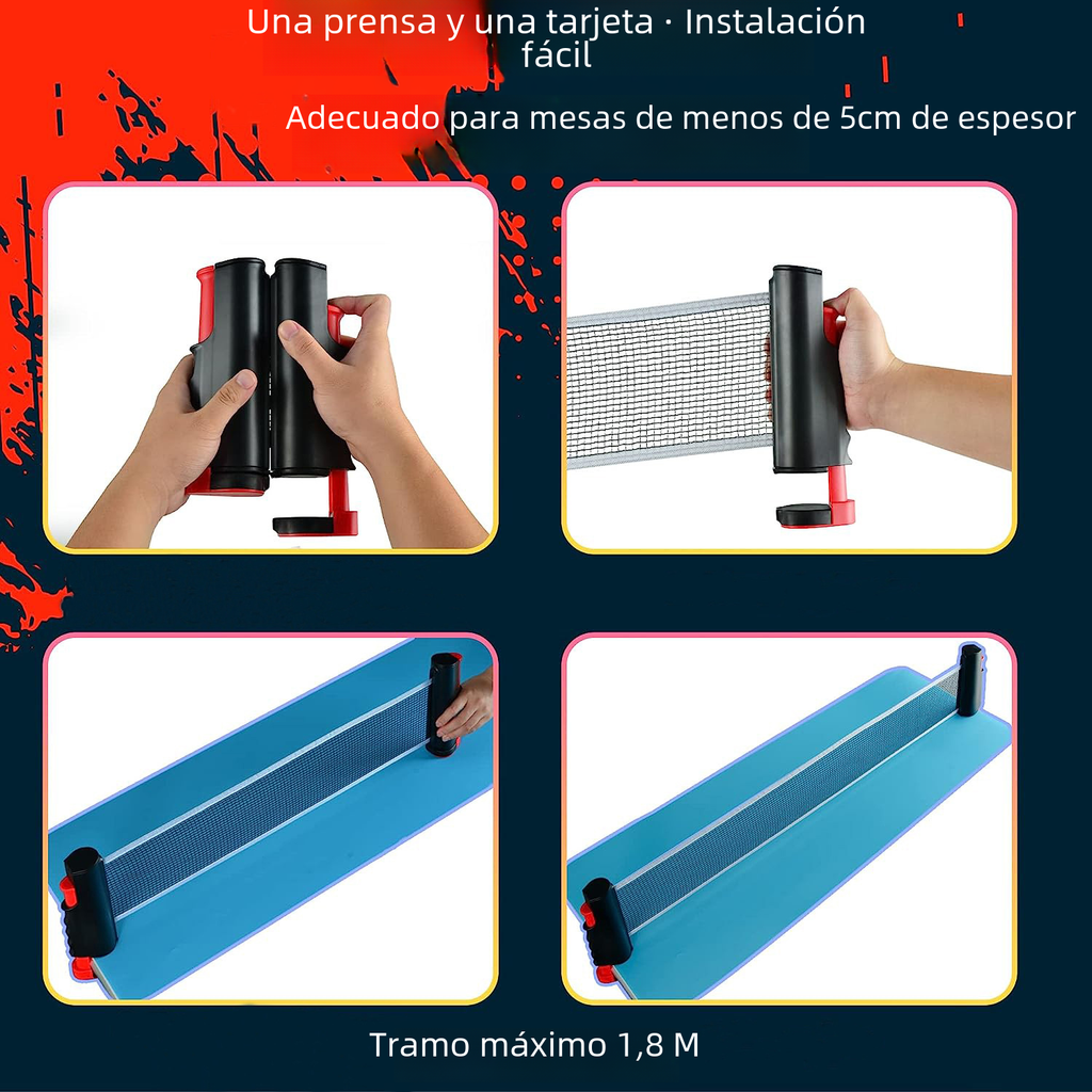 Premium Anywhere Table Tennis & Adjustable Net Set