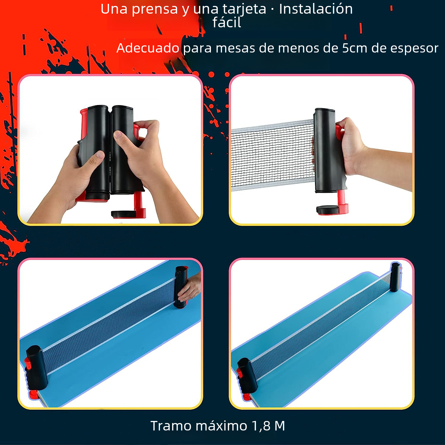 Premium Anywhere Table Tennis & Adjustable Net Set