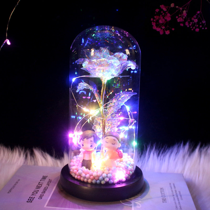 Legacy Love🔐 Preserved Forever Rose LED Night Light in Glass Dome