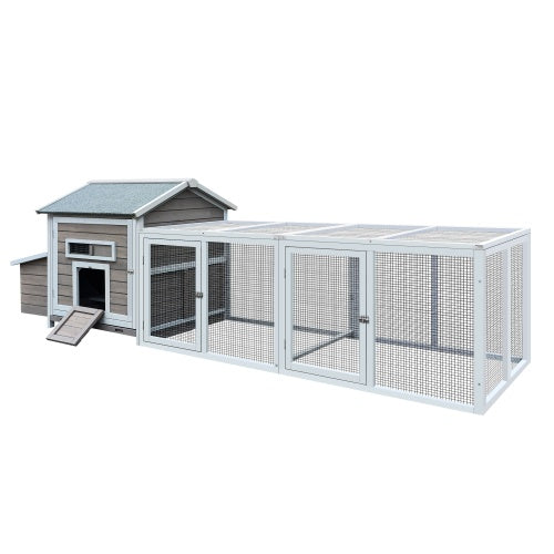 118" Professional Outdoor Wooden Hen Coop & Poultry Cage