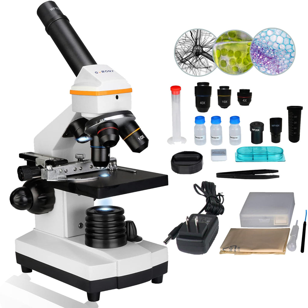 Explorer Series: Student Microscope Kit (1600X Magnification) with Mechanical Stage.
