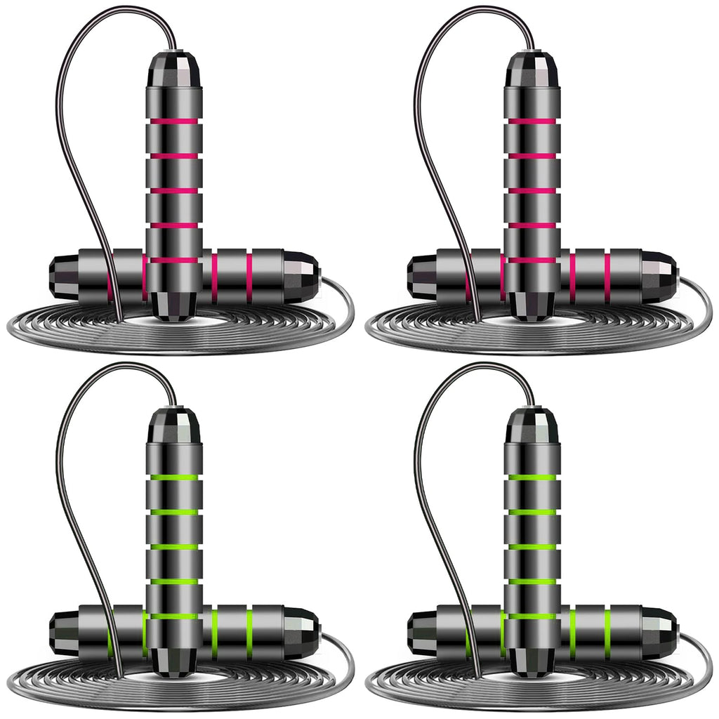 4-Pack Premium Speed Jump Rope Set