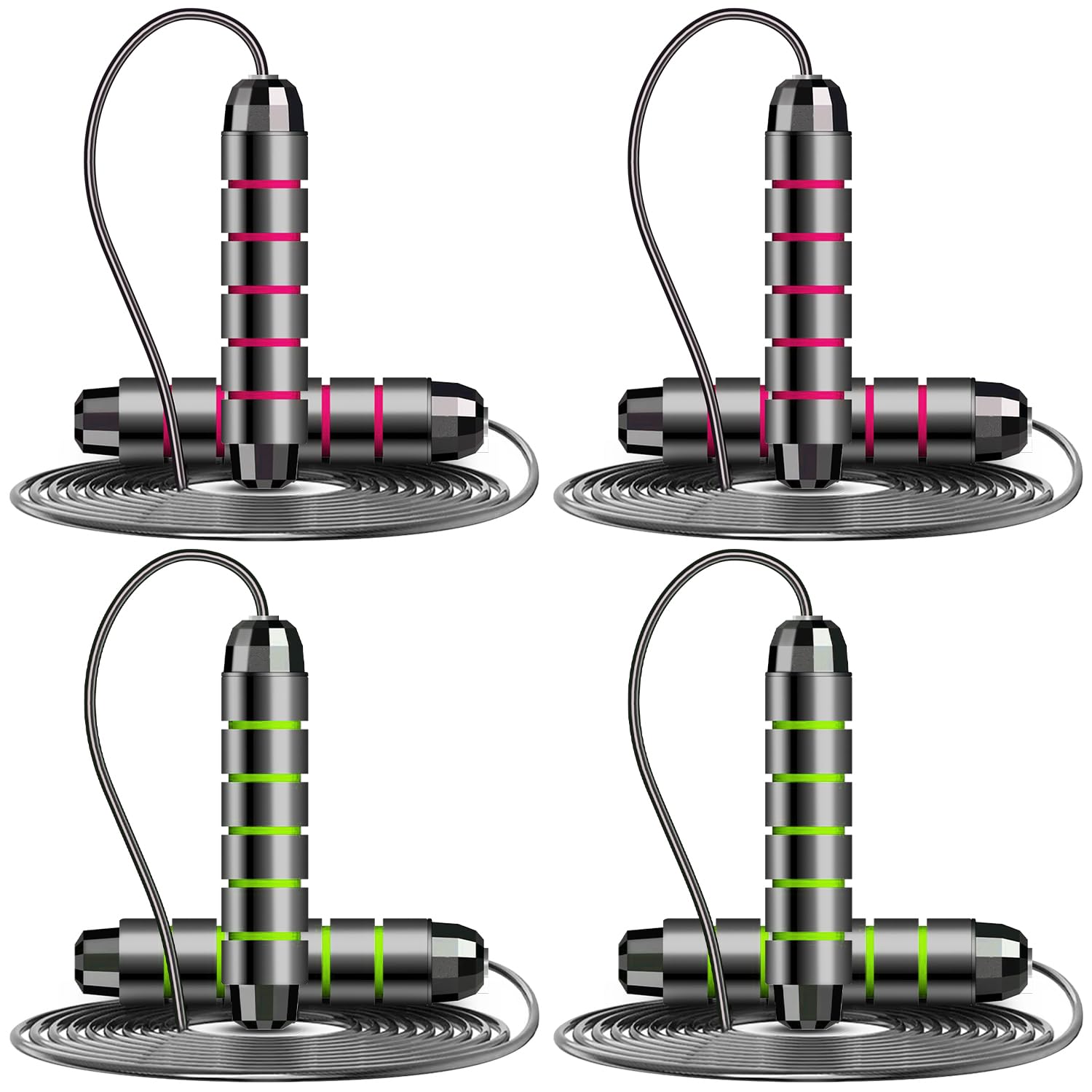 4-Pack Premium Speed Jump Rope Set