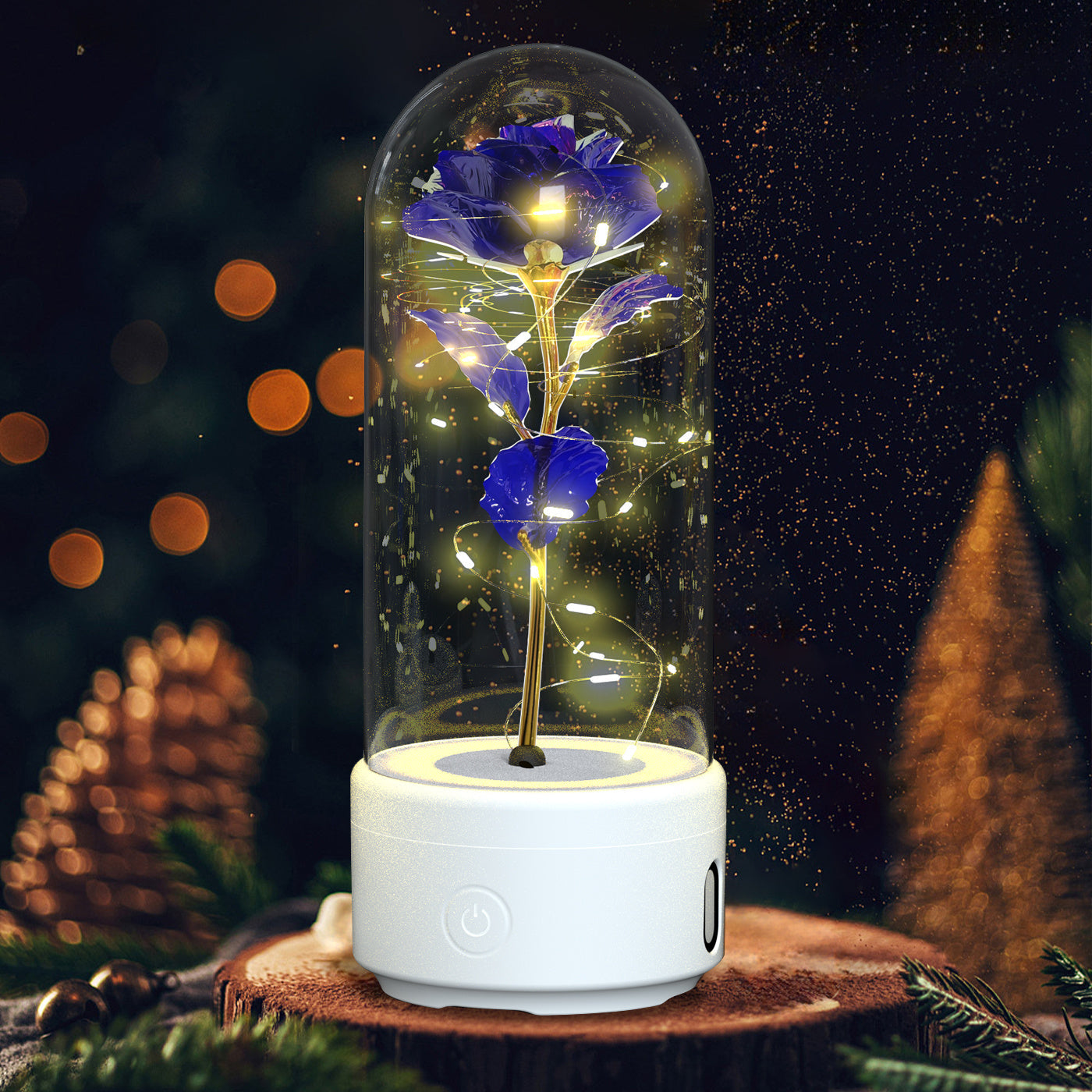 2-in-1 Legacy Love Bluetooth Speaker & LED Forever Rose Suite