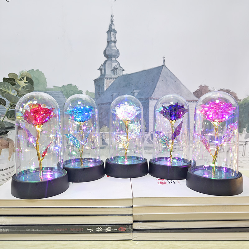 Legacy Love🔐 Forever Rose LED Night Light in Glass Dome