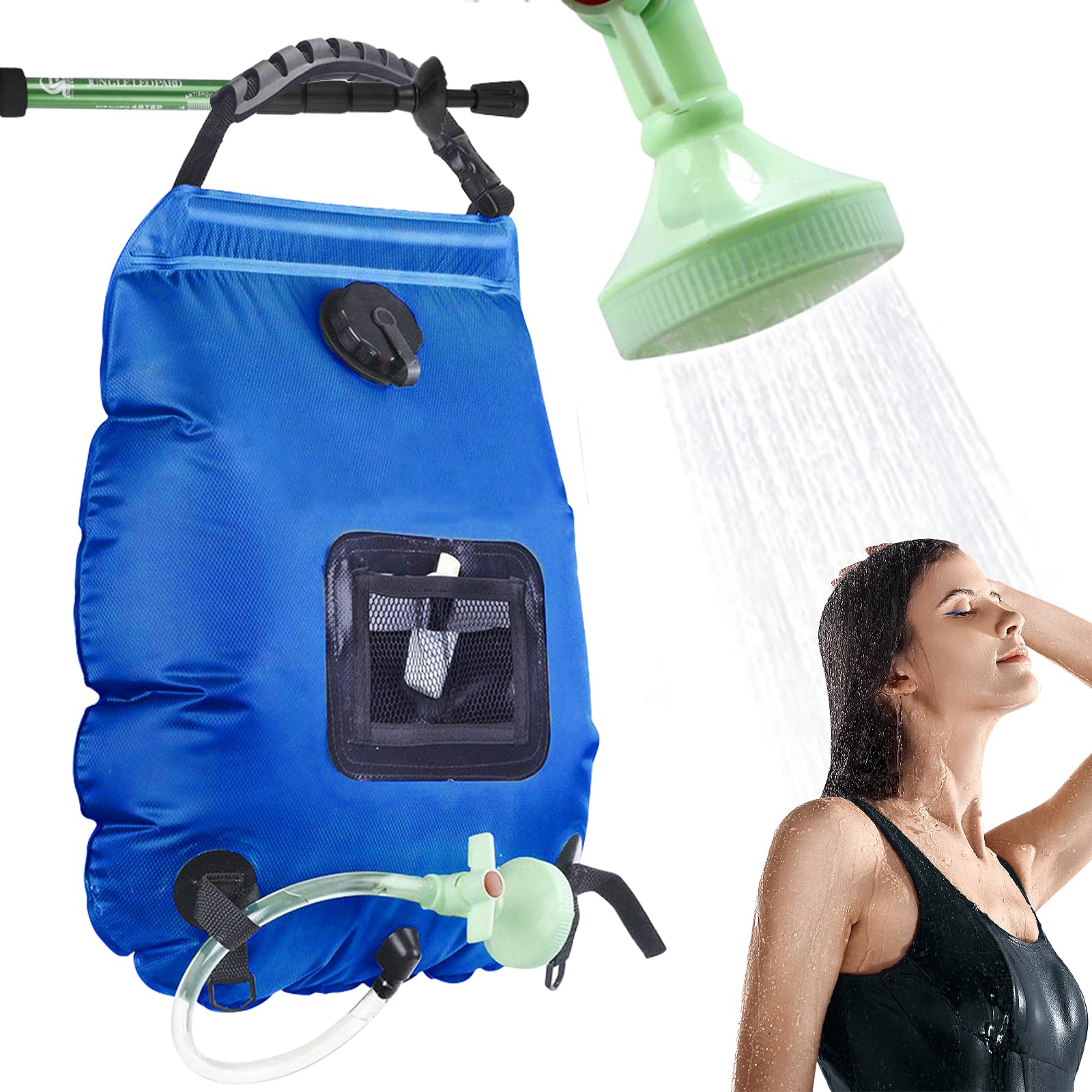 20L Portable Solar Camping Shower Bag (Blue)