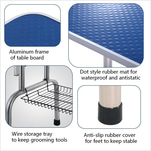 42" Heavy Duty Pet Grooming Table with Adjustable Arms