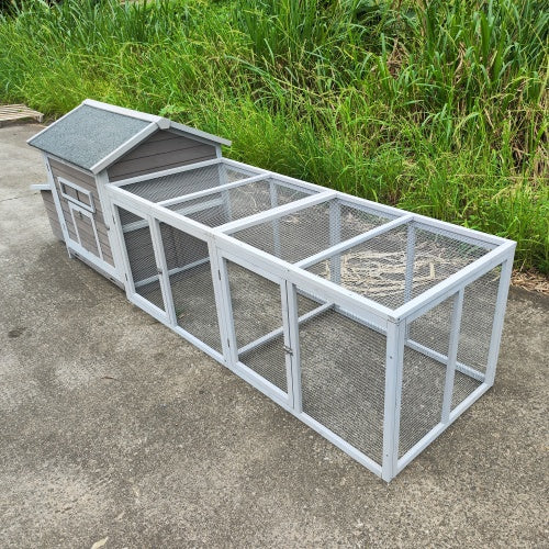 118" Professional Outdoor Wooden Hen Coop & Poultry Cage