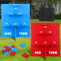 Premium Wooden Bean Bag Toss & Cornhole Set