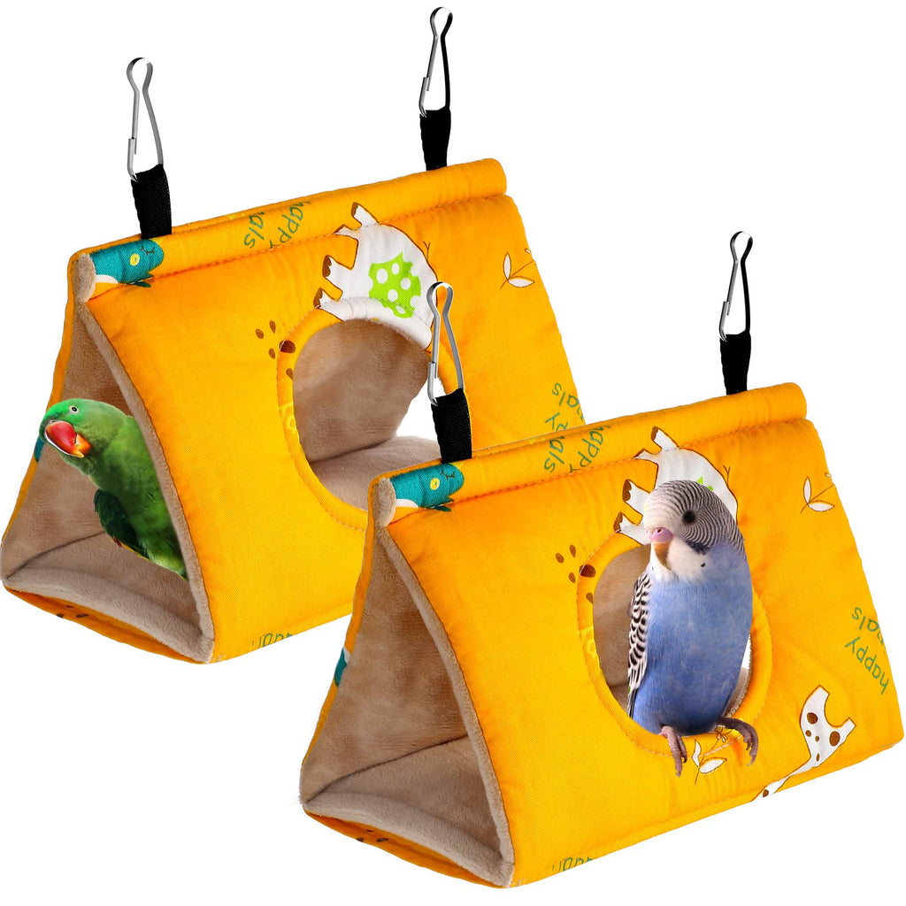 Weewooday 2-Pack Thermal Hanging Bird Hammock & Sleeping Hut