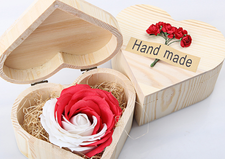 Legacy Love Handmade Soap Flower Heart-Box Suite
