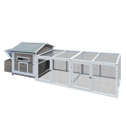 118" Professional Outdoor Wooden Hen Coop & Poultry Cage