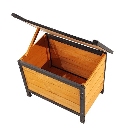 Wearable Strong Playground Solid Wood Elevated Dog House