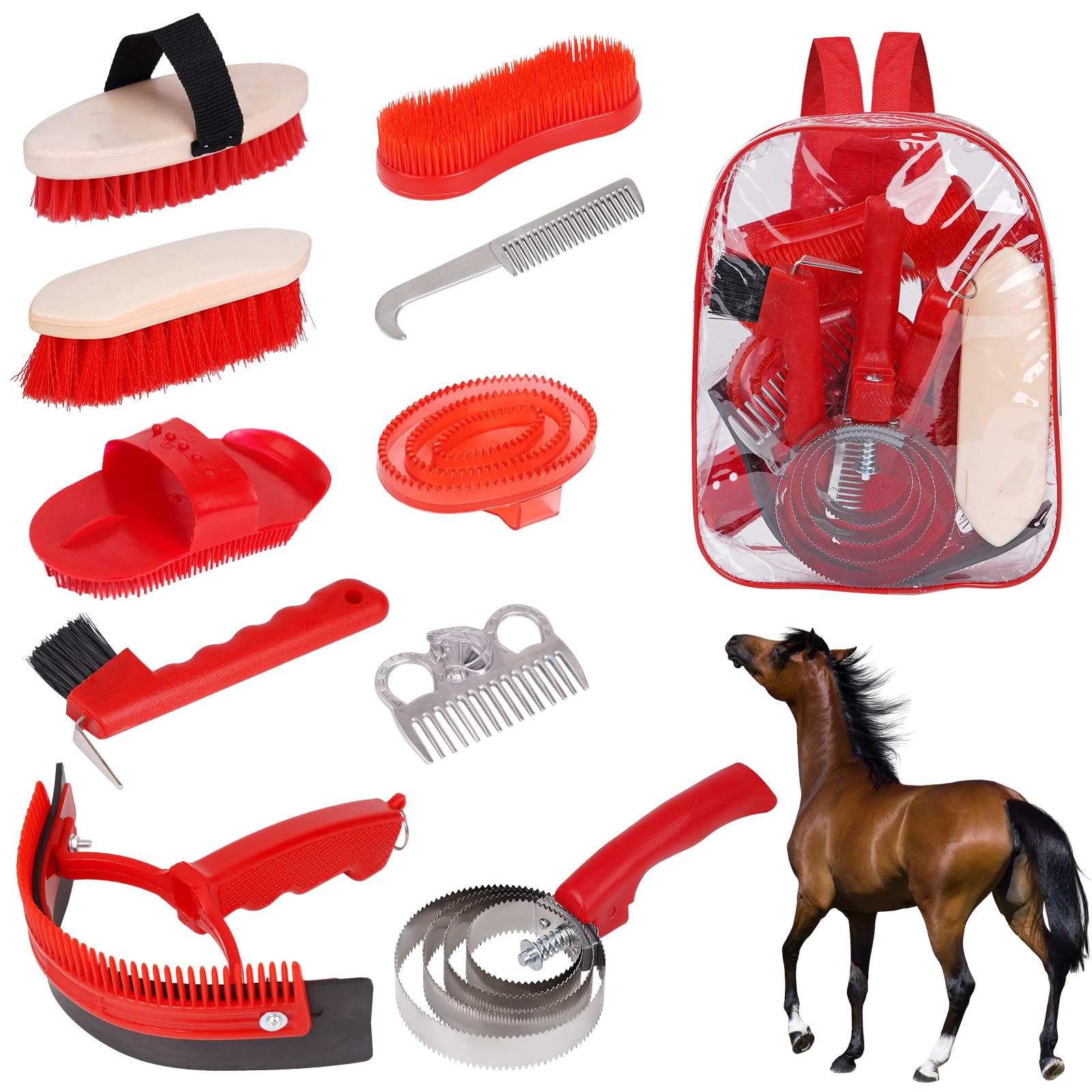 10-Piece Professional Equine Grooming & Field Tote Suite