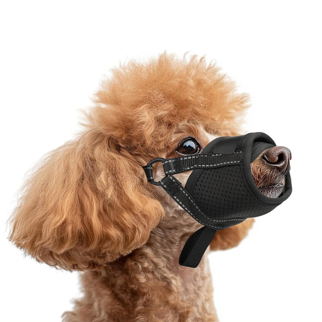 Precision Soft-Mesh Adjustable Mouth Guard for Small & Medium Breeds